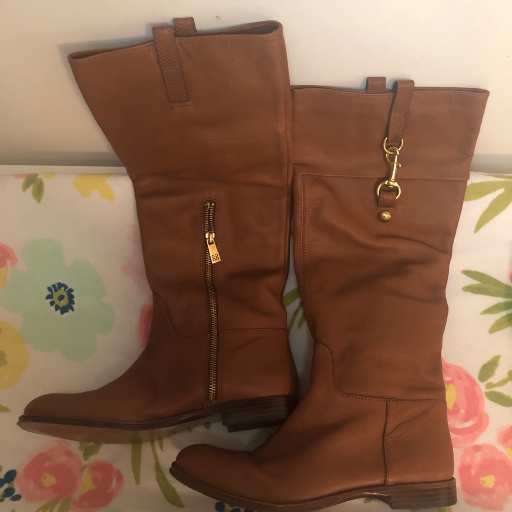 Coach leather boots